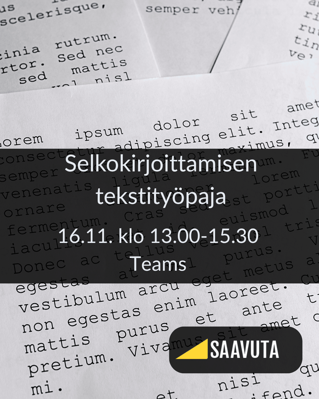 latinalaista tekstiä paperilla